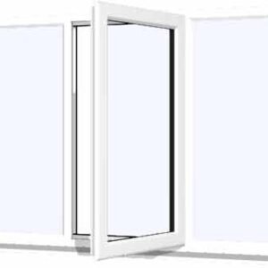 White uPVC Window - Design 70