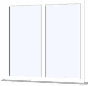 White uPVC Window - Design 69