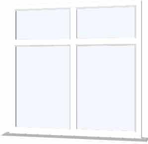 White uPVC Window - Design 67