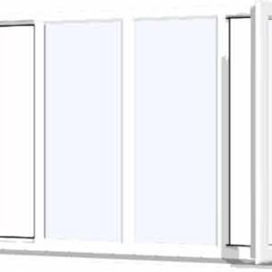 White uPVC Window - Design 65