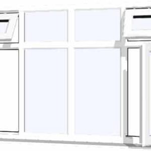 White uPVC Window - Design 64