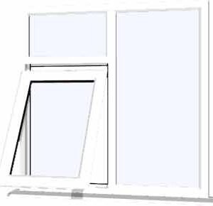 White uPVC Window - Design 63