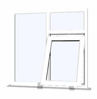 White uPVC Window - Design 62