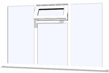 White uPVC Window - Design 61