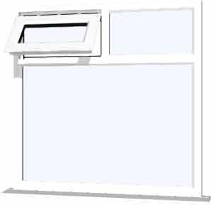White uPVC Window - Design 60