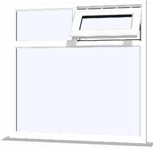 White uPVC Window - Design 59