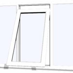 White uPVC Window - Design 58
