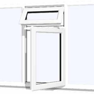 White uPVC Window - Design 57