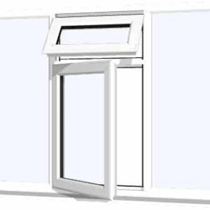 White uPVC Window - Design 56