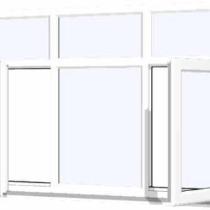 White uPVC Window - Design 54