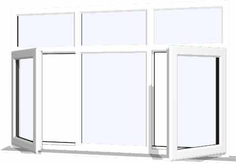 White uPVC Window - Design 54