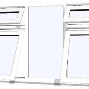 White uPVC Window - Design 50