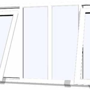 White uPVC Window - Design 49