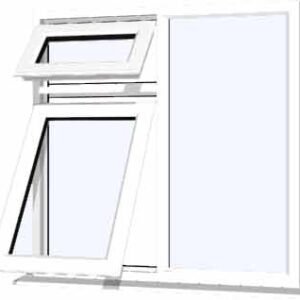 White uPVC Window - Design 48