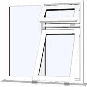 White uPVC Window - Design 47
