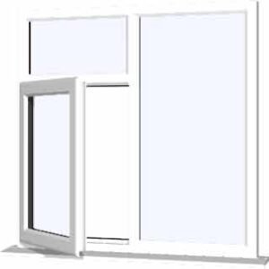White uPVC Window - Design 46