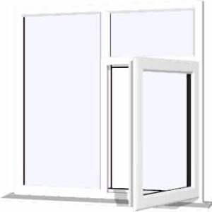 White uPVC Window - Design 45