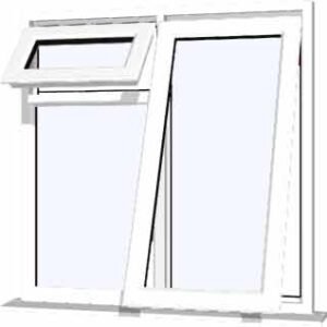 White uPVC Window - Design 44