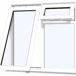 White uPVC Window - Design 43