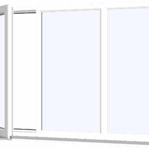 White uPVC Window - Design 41