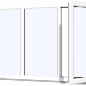 White uPVC Window - Design 40