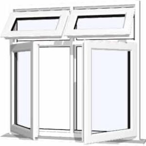 White uPVC Window - Design 39