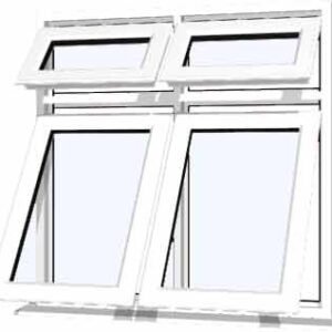 White uPVC Window - Design 38