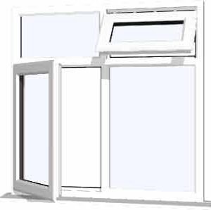 White uPVC Window - Design 37