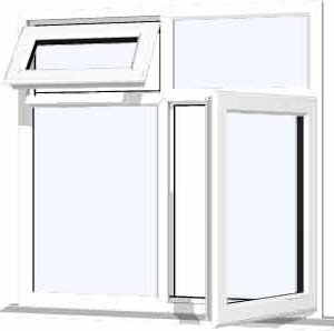 White uPVC Window - Design 36