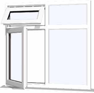 White uPVC Window - Design 35