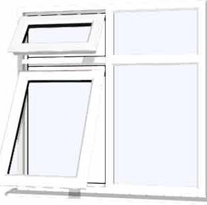 White uPVC Window - Design 33