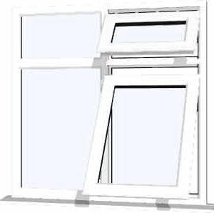 White uPVC Window - Design 32