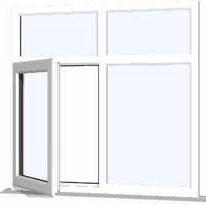 White uPVC Window - Design 30