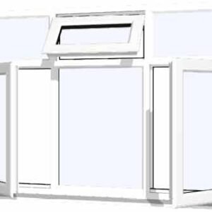 White uPVC Window - Design 25