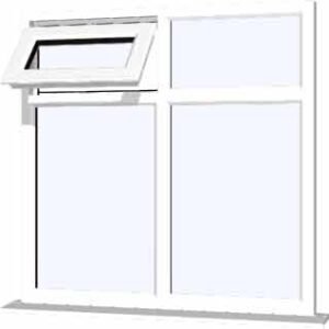 White uPVC Window - Design 24