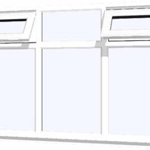White uPVC Window - Design 22