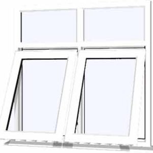 White uPVC Window - Design 20