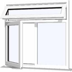 White uPVC Window - Design 19