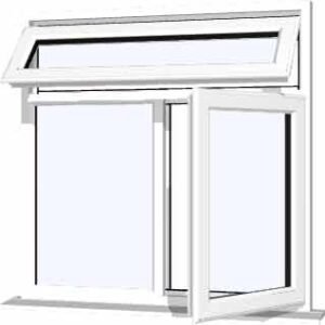 White uPVC Window - Design 18