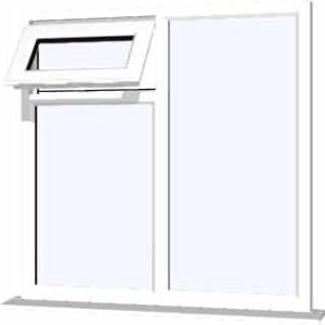 White uPVC Window - Design 14
