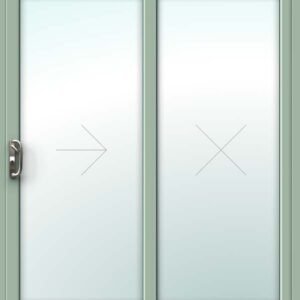 Chartwell Green uPVC Patio Door – 2 Pane Sliding Design