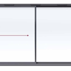 Aluminium 2-Panel Sliding Patio Door – Sliding Right