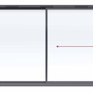 Aluminium 2-Panel Sliding Patio Door – Sliding Left