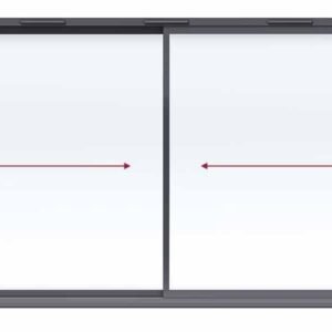 Aluminium 2-Panel Sliding Patio Door – Both Sliding