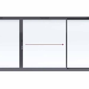 Aluminium 3-Panel Sliding Patio Door – Centre Sliding Right