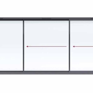 Aluminium 3-Panel Sliding Patio Door – Sliding Left