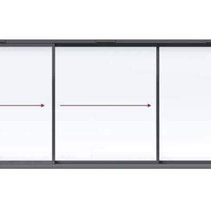 Aluminium 3-Panel Sliding Patio Door – Sliding Right