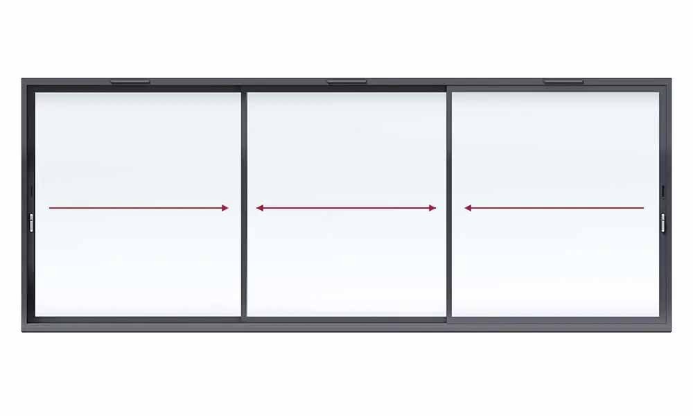 Aluminium 3-Panel Sliding Patio Door – All Sliding
