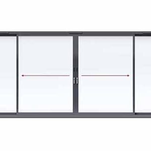 Aluminium 4-Panel Sliding Patio Door – Centre Sliding