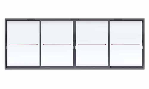 Aluminium 4-Panel Sliding Patio Door – All Sliding
